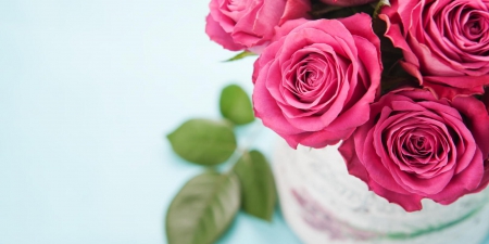 Pink Splendor â™¥ - fresh, roses, pink, beautiful, vase, holidays, arrangement