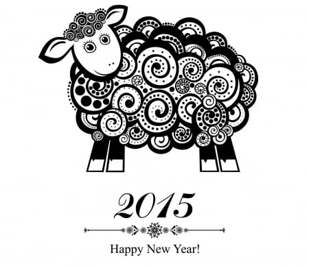 ♥ 2015 ♥ - sheep, 2015, new, year