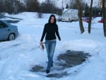 Cowgirl In The Snow