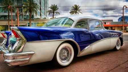 An Oldie but a Goodie - cars, oldie, buick, blue