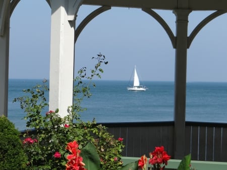 Niagara On The Lake - sail, sky, lake, boat