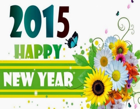 Happy New Year 2015 - new year, 2015, abstract, 3d and cg