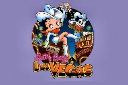 Cowgirl Betty In Vegas - women, fun, girls, female, cowgirls, hats, boots, sketch, art, cartoons, vegas, betty boop