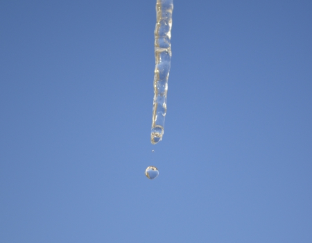 water drop - drop, water, blue, sky