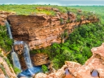 Waterfall in a Canyon