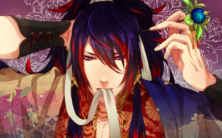 Tenka - anime, donten, hot, tenka, long hair, male, manga, japan, japanese