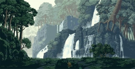 Nature - nature, pixel art, pretty, pixel