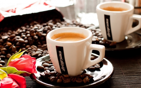 Espresso Coffee - drink, coffee, cups, photography, beans, still life, espresso, food, beverage