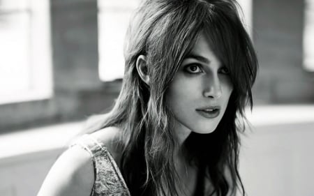 Keira Knightley - models, actresses, people, beautiful, british, black and white, keira knightley, celebrity