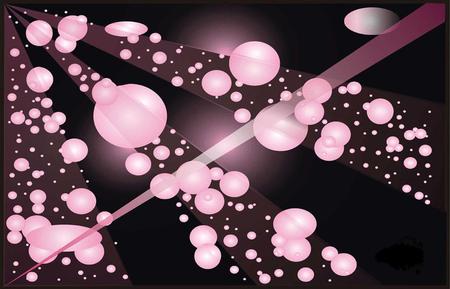 Bubbles - bubbles, pink, abstract