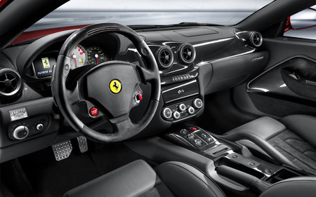 Ferrari 599 GTB Fiorano HGTE  - inside a ferrari 599 gtb fiorano, horse power