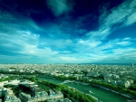 Beautiful Sky over Paris Cityscape