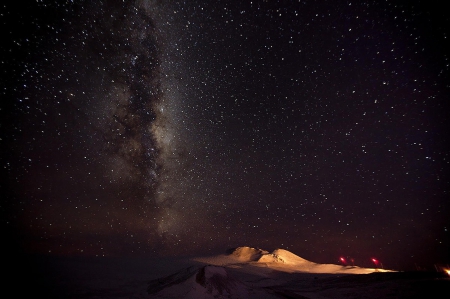 Milky Way - sky, milky way, amazing, land