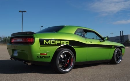 dodge challenger - mopar, challenger, dodge, green