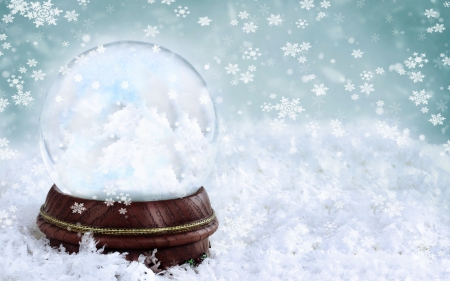 Snow Globe - winter, nature, snowing, snow, snow globe