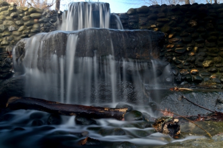 The Water Flow - water stream, waterfalls, The Water Flow, pond