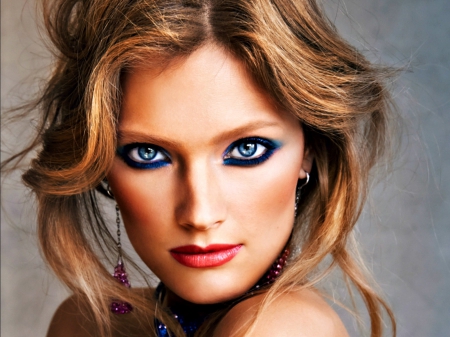 Constance Jablonski - make-up, woman, model, beauty, blue eyes, Constance Jablonski