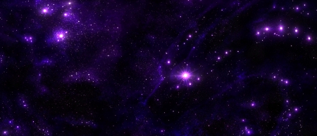 Amazing Purple Starscape - Universe, Galaxies, Stars, Space