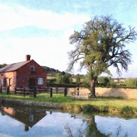 house by a lake