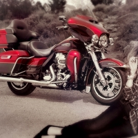 Yep, it's my red Harley