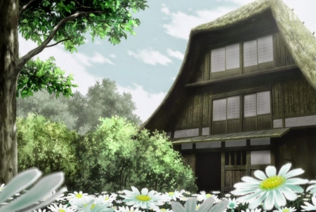 Japanese House - house, anime, manga, japan, nature, mushishi, old, garden, japanese