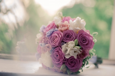 â™¥ - flowers, bouquet, pink, soft