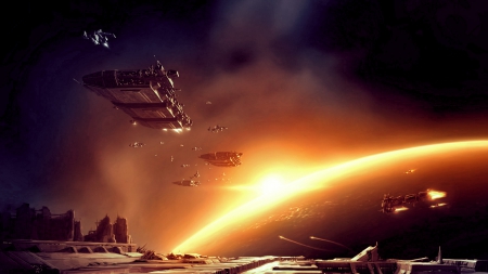 Eve Online - Caldari - futuristic, graphics, eve online, 3d, space ships, video games, space, cg