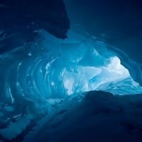 Ice cavern in Antartica