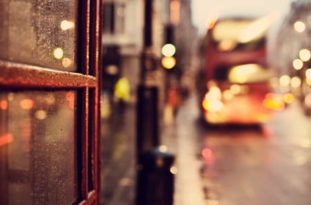 Bokeh - bokeh, nature, lights, bus, london, city