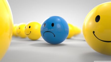 sad ball - face, smiley, sad, ball