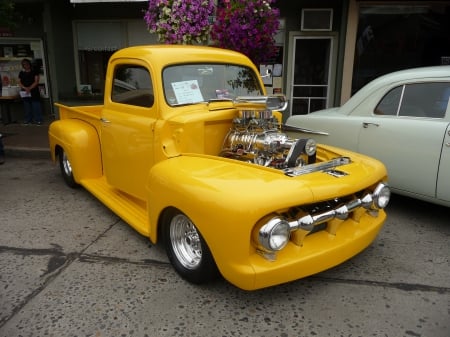 Blown Ford Truck - blown, ford, street rod, hot rod