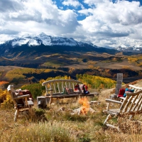 End of autumn in the mountains