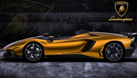 Lamborghini Aventador - gold, cars, lamborghini, aventador