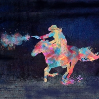Ghost-rider Cowgirl