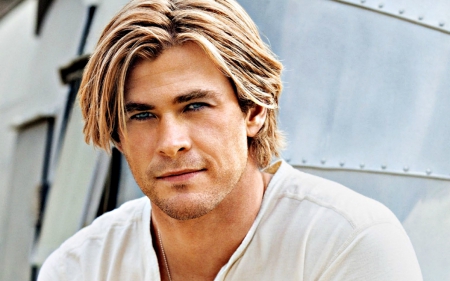 Chris Hemsworth - white, chris hemsworth, blond, actor, man