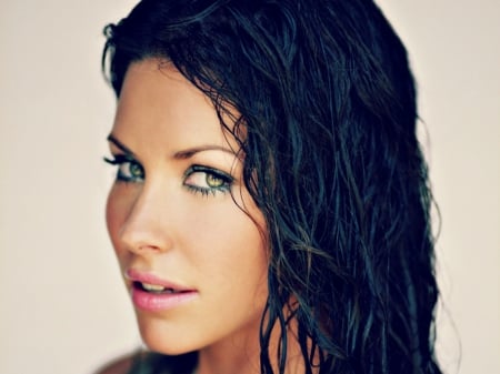 Evangeline Lilly - woman, girl, face, Evangeline Lilly, green eyes, actress