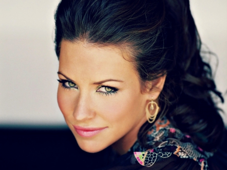 Evangeline Lilly - woman, girl, face, Evangeline Lilly, green eyes, actress