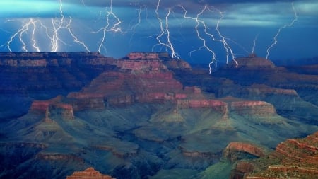 Arizona grand-canyon - storm, landscape, grand-canyon, Arizona