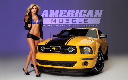 Hotness - ford, sexy, yellow, babe