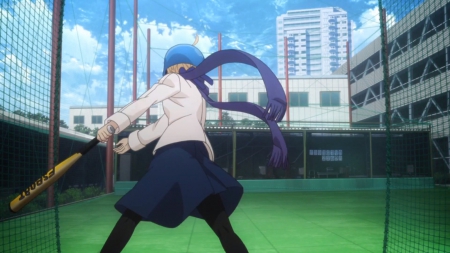 Base Ball - nice, beauty, saber, girl, female, scarf, baseball, anime girl, lovely, fate stay night, pretty, beautiful, anime, sweet, scene