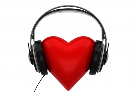 â™¥ - love, 3d, headphones, heart