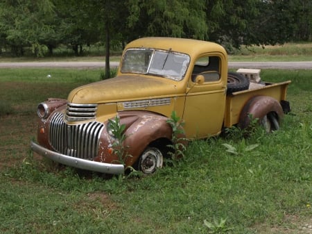 1946 Chevy - truck, chevy, two tone, pickup