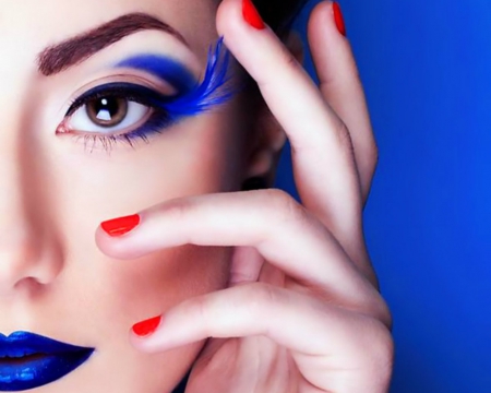 Artistic Make Up - eye, face, woman, nails