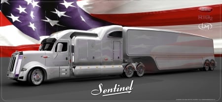 Sentinel Truck And Trailer - trailer, truck, big rig, semi