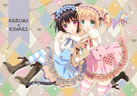 Neko Girls - neko, orginal, romance, love, maid, lolita, girls, cute, friends