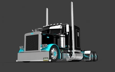 Two Tone Pete - truck, peterbilt, big rig, semi