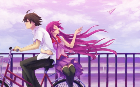 Riding Together - anime other, anime couple, anime, love, anime love, lovers