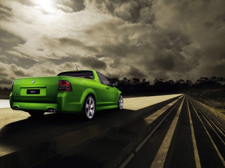 holden ve ute ssv - holden, australian, ute, green