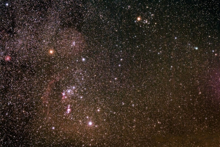 The Hunter, the Bull, and Lovejoy - fun, stars, cool, galaxy, comet, space