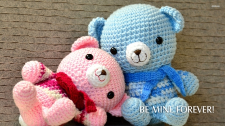 cute teddy bear - scarf, cute, teddy, bear